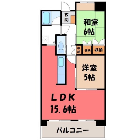 駅東公園前駅 徒歩8分 2階の物件間取画像